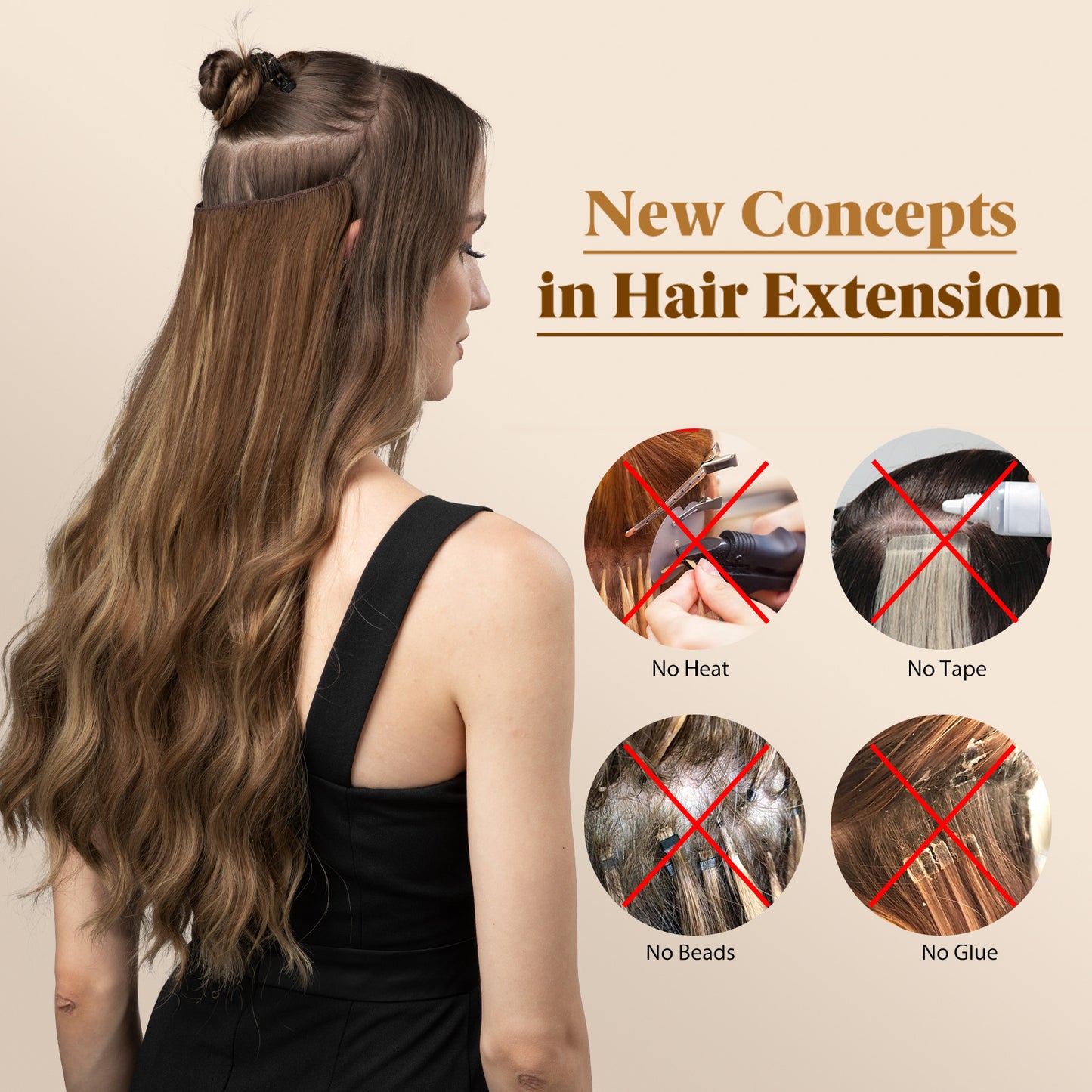 Halo Hair Wig Hair Extension